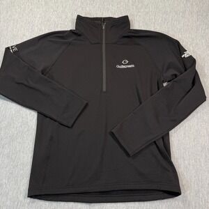 The North Face Pullover Mens Large Black Gulfstream Thrive Quarter Zip Jacket